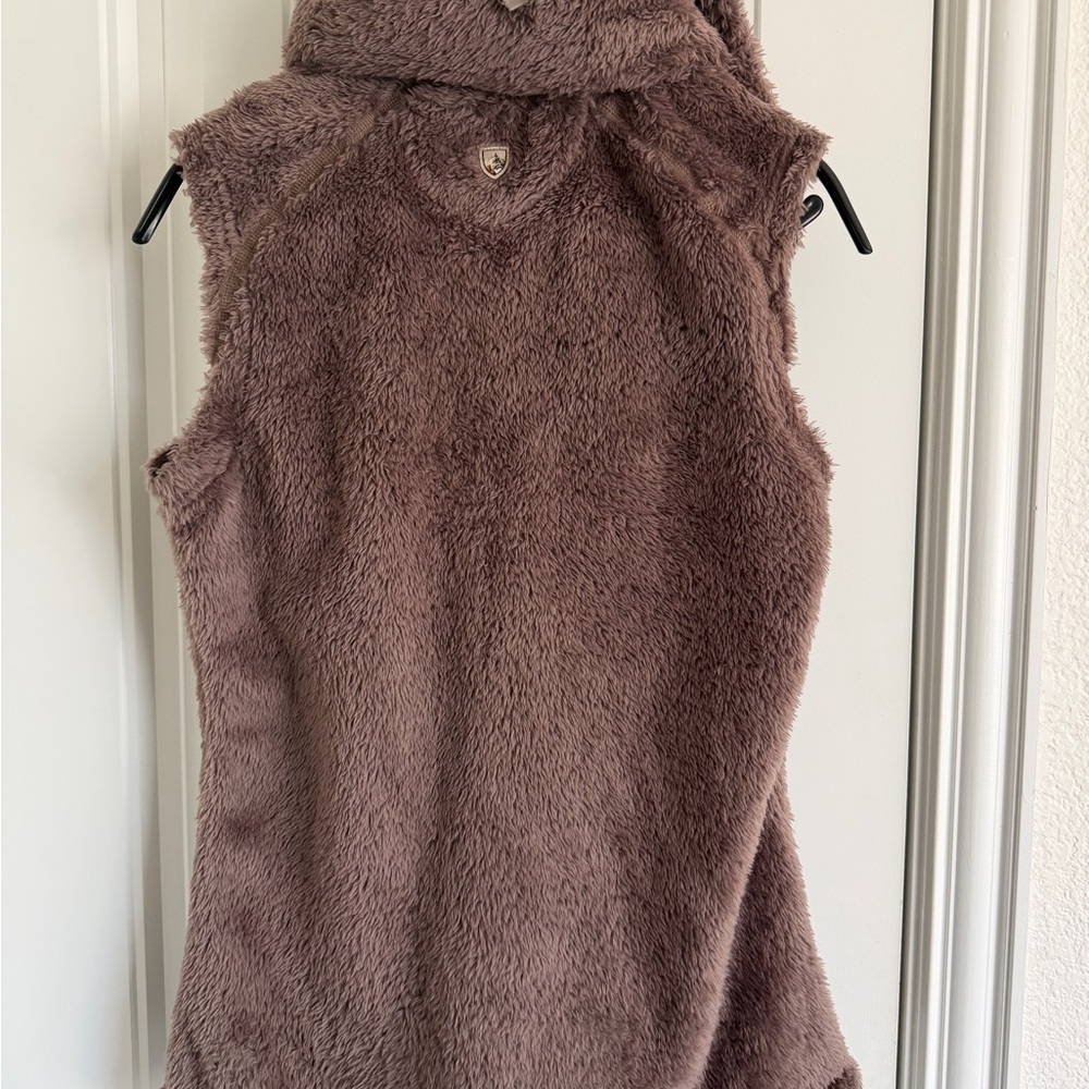 Kuhl Plush Hooded Vest in Mauve Taupe - Picture 3 of 3
